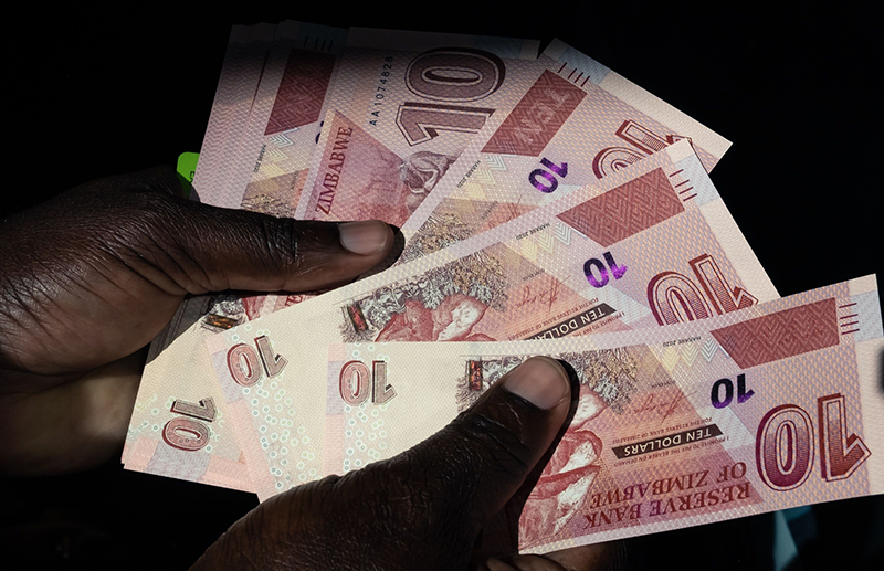 Zimbabwe currency (ZWD) plunges as US dollar shortage escalates; ZWD was being quoted at 1,400 against USD